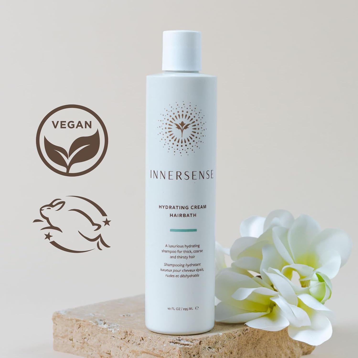 INNERSENSE Organic Hydrating Cream Hairbath - Sulfate-Free Moisturizing Shampoo for Dry & Damaged Hair - Perfect for Daily Use & Salon-Quality Results at Home