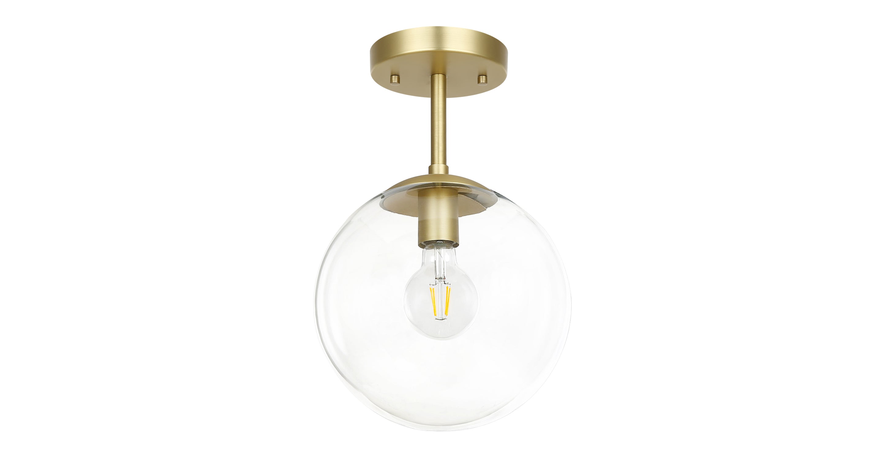 Modern Zeno Globe Ceiling Light Fixture - 12