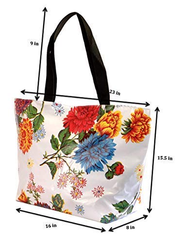 Alux Waterproof Tote Bag for Women - Large Durable Eco-Friendly Handbag for Beach, Work, Gym & Travel - Easy Clean Reusable Shopping Bag - Perfect for Commuting, Groceries & Weekend Getaways