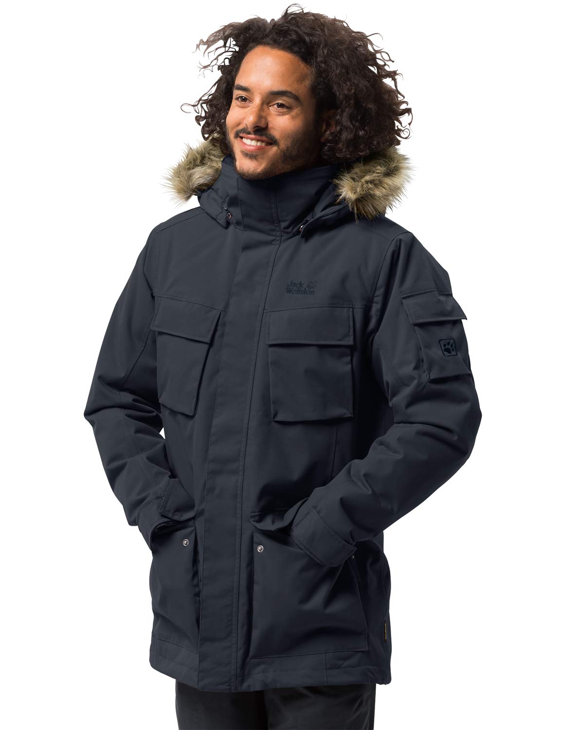 Jack Wolfskin Men's Glacier Canyon Parka - Waterproof Winter Coat for Hiking & Outdoor Adventures | Warm Insulated Jacket for Cold Weather