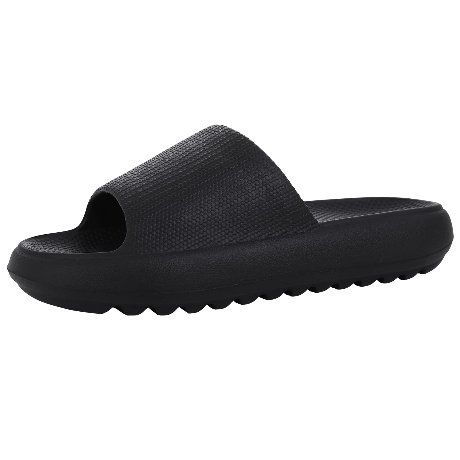 Ultra Comfort Cloud Pillow Slide Sandals for Women & Men - Recovery Rubber Slippers for Home, Lounge & Post-Workout Relaxation