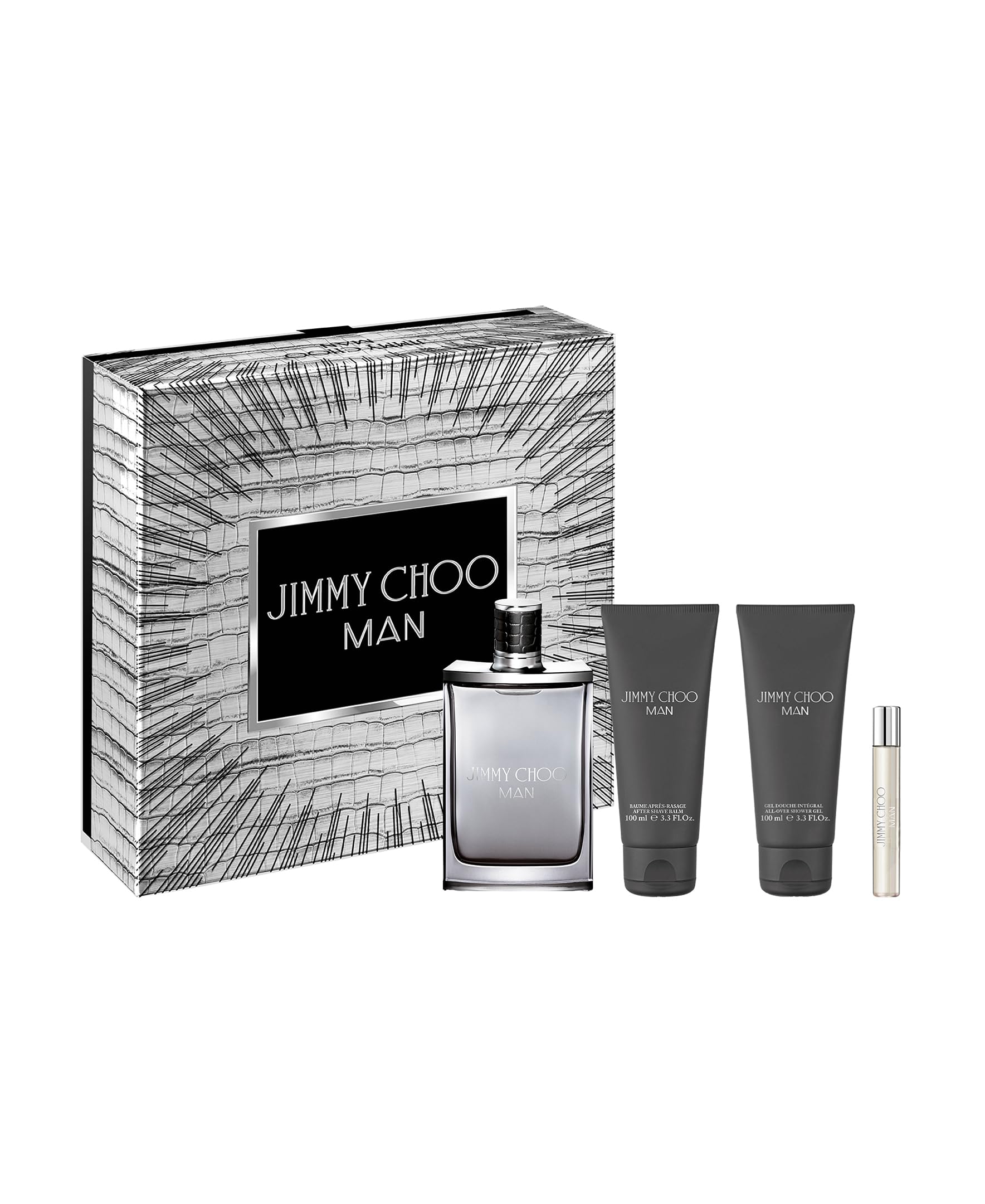 Jimmy Choo Man Cologne Gift Set for Men - 4 Piece Luxury Fragrance Collection | Perfect for Gifts, Date Nights & Special Occasions