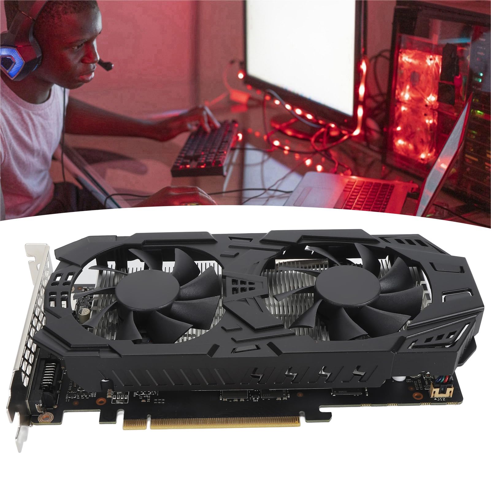 NVIDIA GTX 1060 5GB GDDR5 192-Bit Gaming Graphics Card with Dual Cooling Fans & Heat Pipe - 8K HDR Ready, High Performance for Gaming, Video Editing & 3D Rendering - Perfect for PC Builds, eSports & VR Gaming