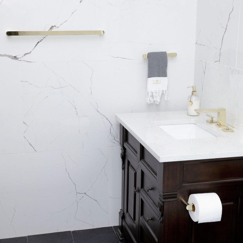 ZLINE Crystal Bay Bathroom Faucet - CBY BF Series - Modern Waterfall Spout Bathroom Sink Faucet with Lever Handle for Vanity, Powder Room & Guest Bath (Brushed Nickel Finish)