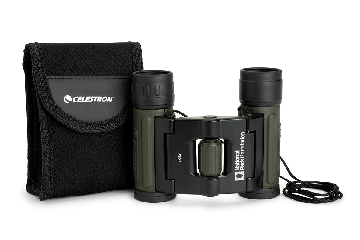 National Park Foundation 8x21 Compact Binoculars for Bird Watching, Hiking & Outdoor Adventures - Lightweight Travel Binoculars for Adults & Kids