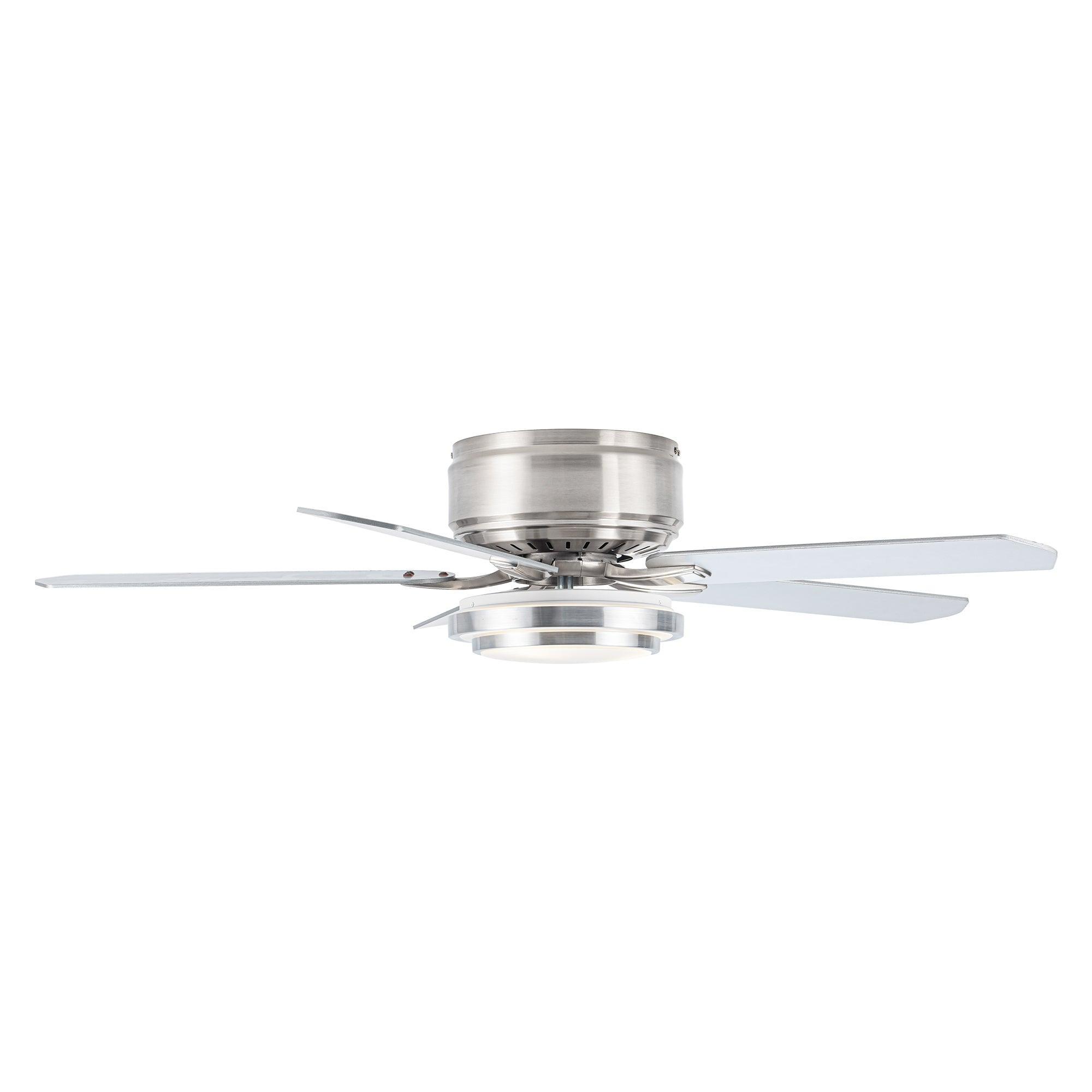 52 Vaczon 5-Blade Ceiling Fan with LED Light and Remote Control - Perfect for Living Room, Bedroom, and Office Cooling