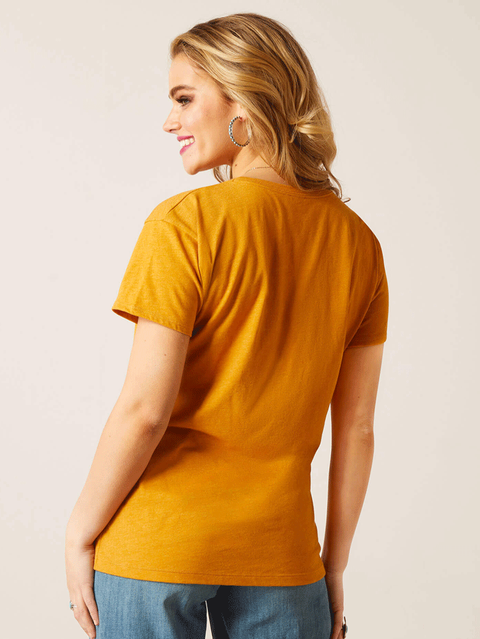 Ariat Women's Bootscape T-Shirt - Buckhorn Heather - Comfortable Casual Tee for Western Riding & Outdoor Activities