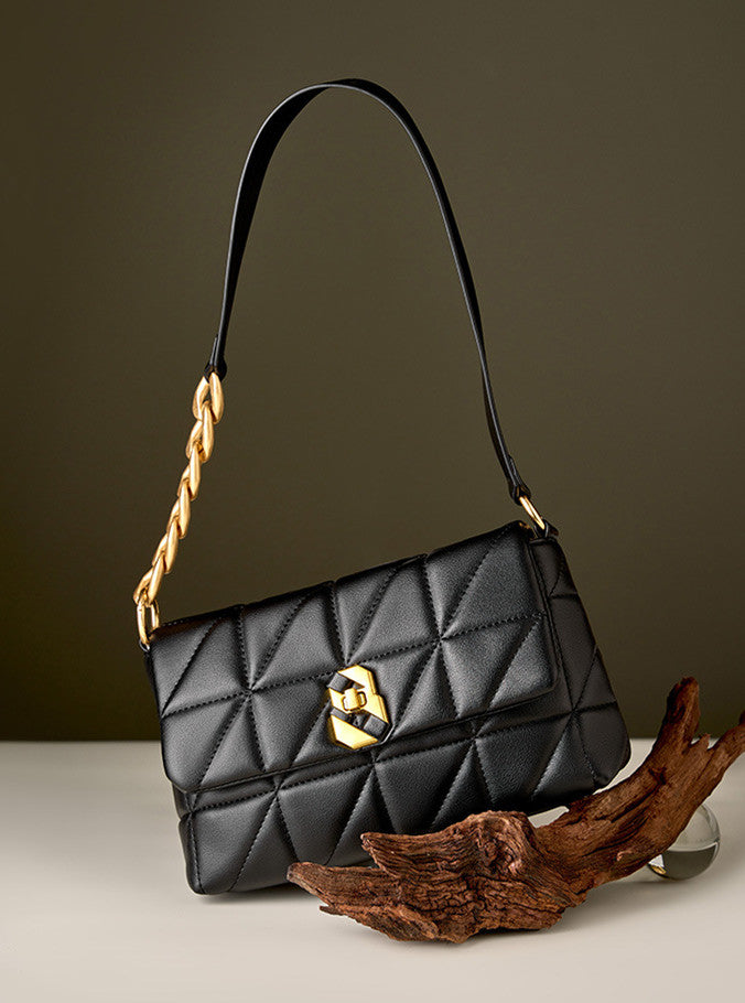 Trendy Quilted Handbag for Women - Fashionable & Durable Crossbody Purse for Work, Travel & Everyday Use