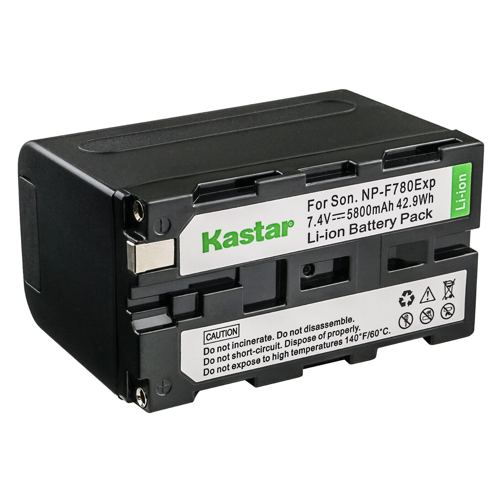 Kastar 4-Pack NP-F780EXP Replacement Battery & LCD AC Charger for Sony DCR-TV900 DCR-VX1000 DCR-VX2000 Series Camcorders - Perfect for Travel Vlogging, Documentary Filming & Professional Videography