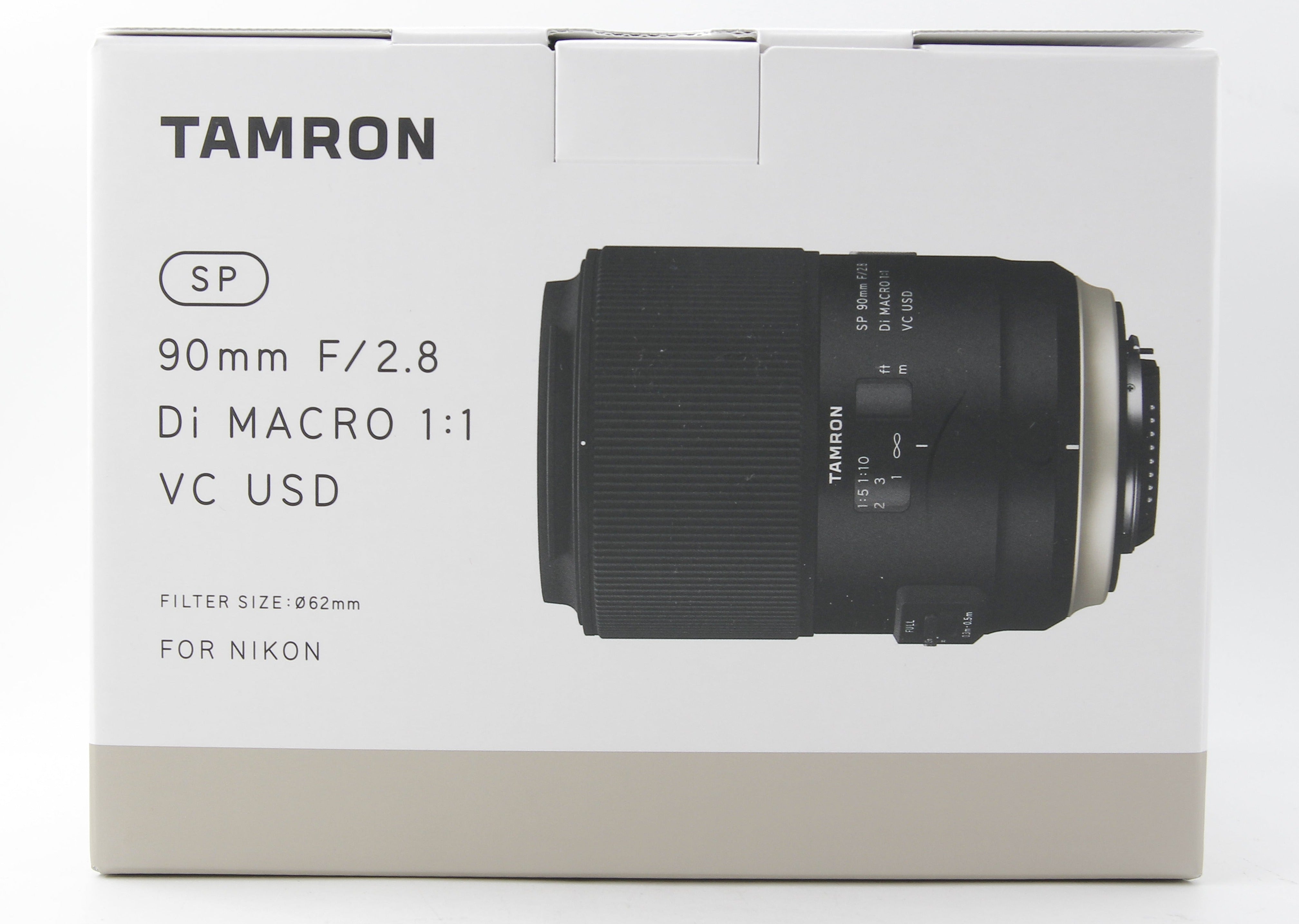 Tamron SP 90mm f/2.8 Di Macro 1:1 VC USD Lens for Nikon - Full Frame Macro Photography Lens with Vibration Compensation for Stunning Close-Up Shots - Perfect for Portraits, Product Photography & Nature Macro Shots