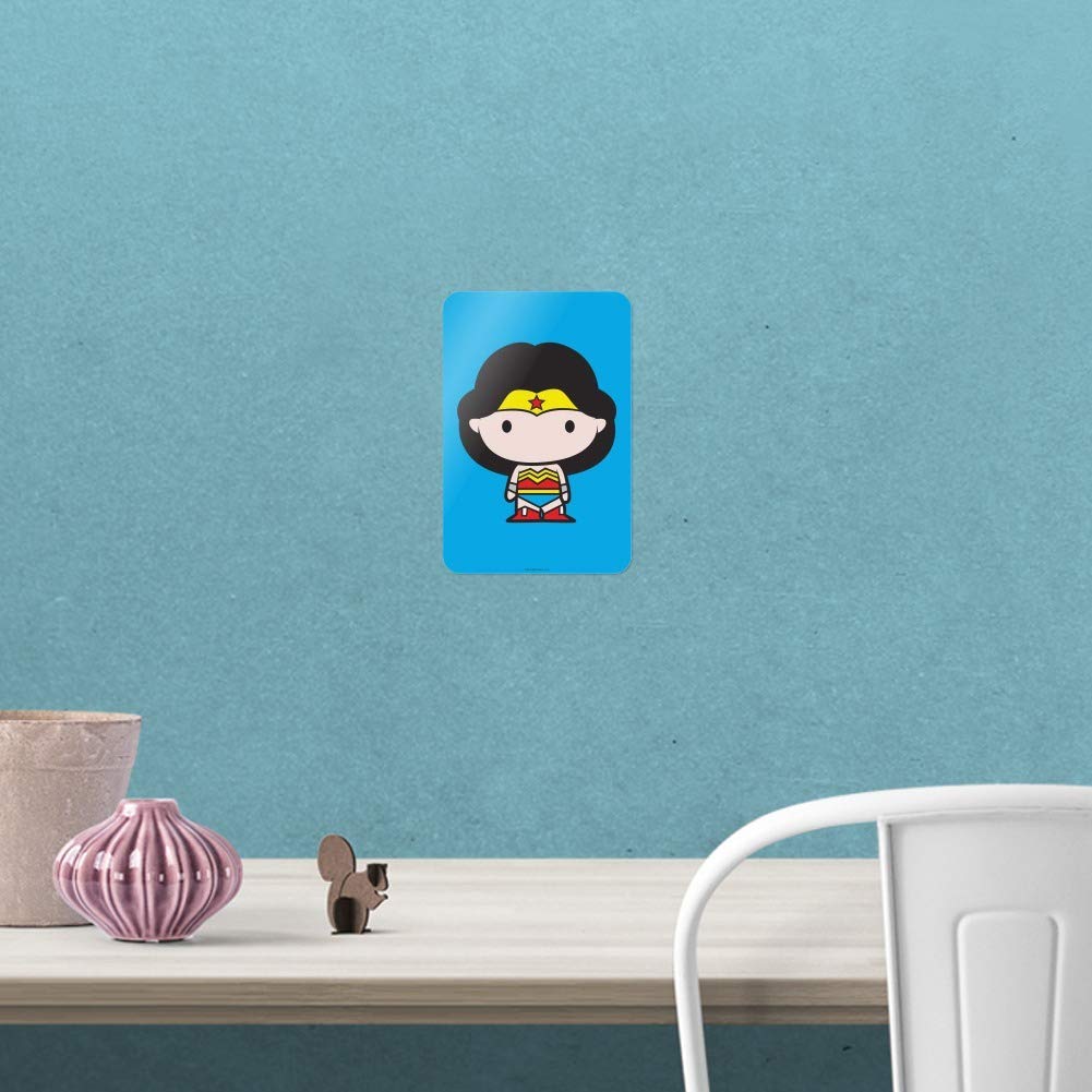 Wonder Woman Chibi Character Sign - Cute Superhero Home & Office Decor for Comic Fans - Perfect for Bedroom, Living Room, or Workspace