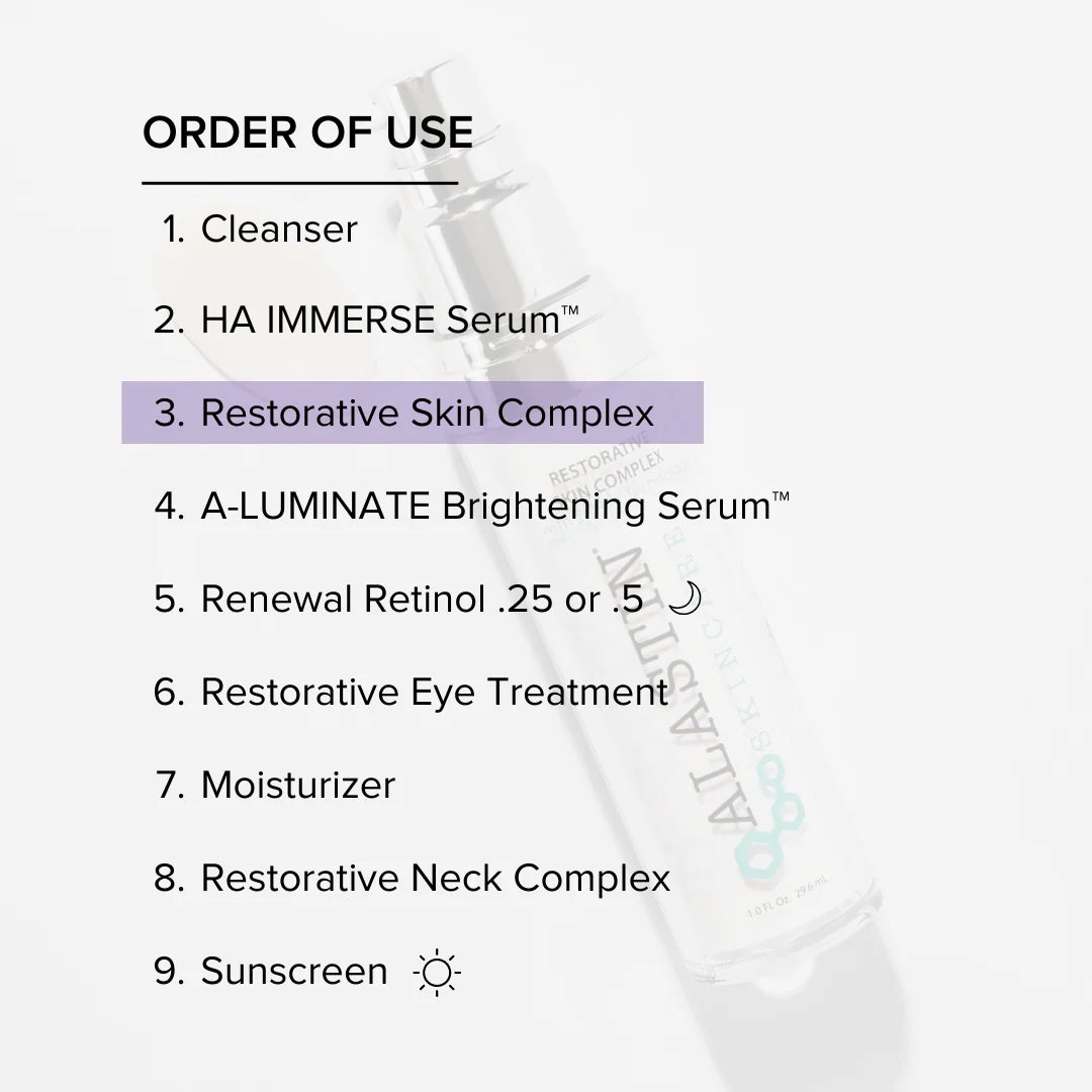 Alastin Restorative Skin Complex - Anti-Aging Serum for Wrinkles & Fine Lines | Hydrating & Firming Face Treatment | Perfect for Daily Skincare Routine & Post-Procedure Recovery