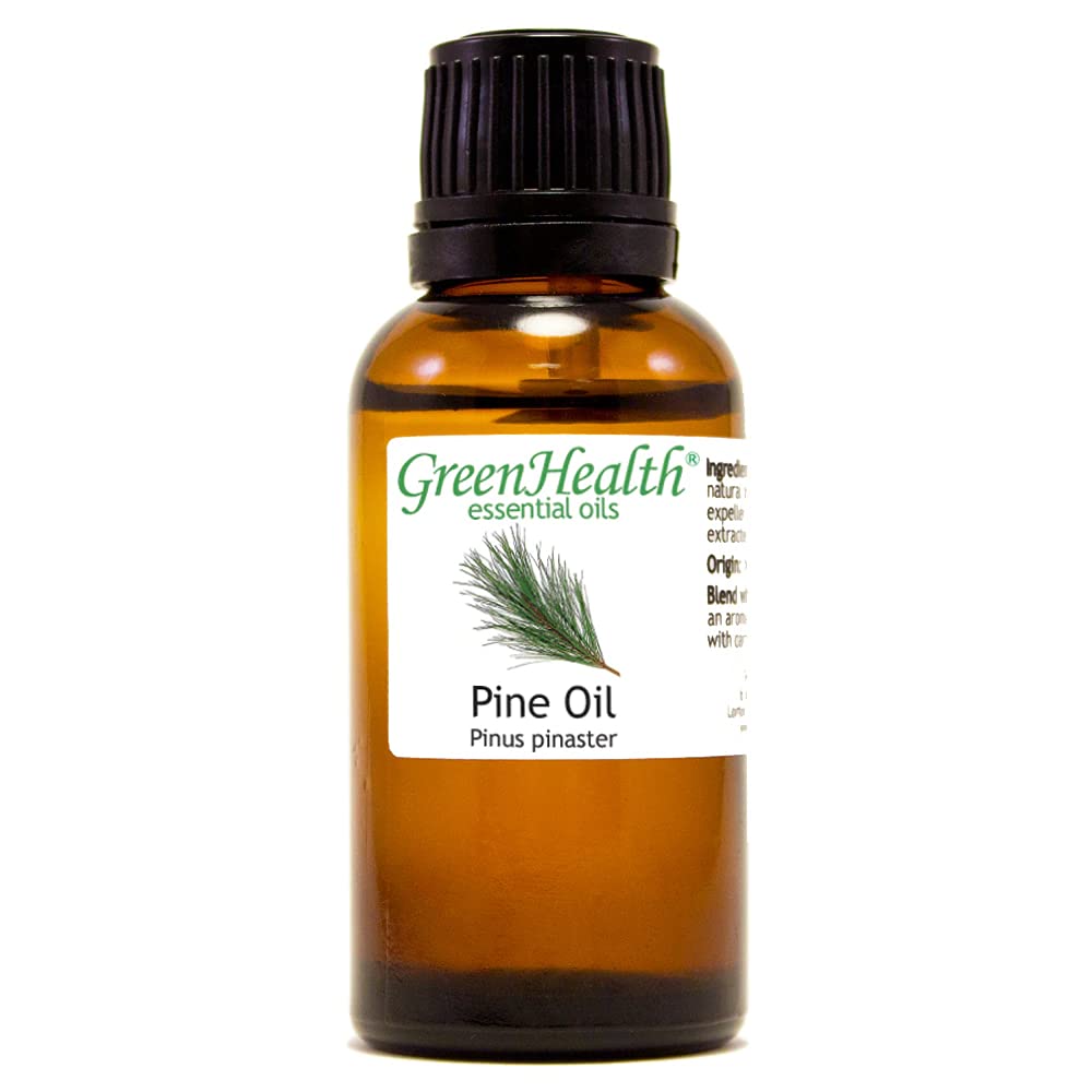 100% Pure Pine Scotch Essential Oil - 1 fl oz (30ml) Glass Bottle - Natural Aromatherapy Oil for Diffusers, Massage & DIY Skincare - GreenHealth