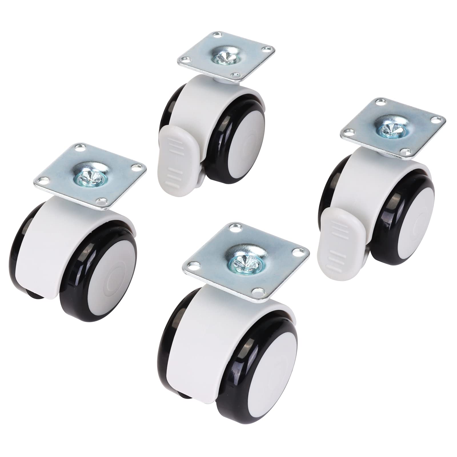 Aiicioo 4-Pack Reptile Caster Wheels for Glass Terrariums - Heavy Duty Tank Stand Wheels for Gecko, Lizard, Snake Enclosures & Aquariums | Easy Mobility for Reptile Habitats & Home Decor