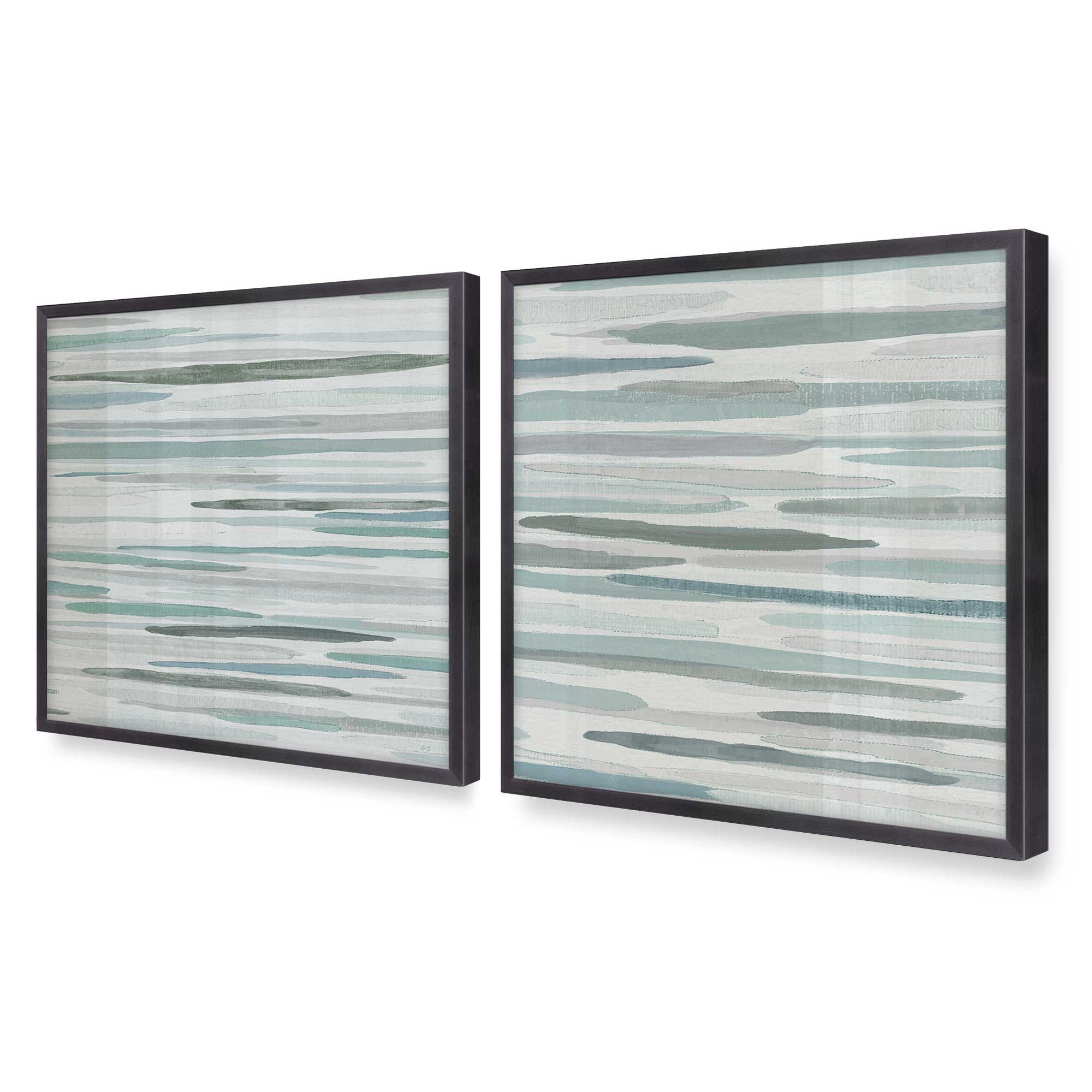 Cresting Calm Set of 2 Wall Art Prints on Archival Matte Paper - Coastal Beach Decor for Living Room, Bedroom & Office