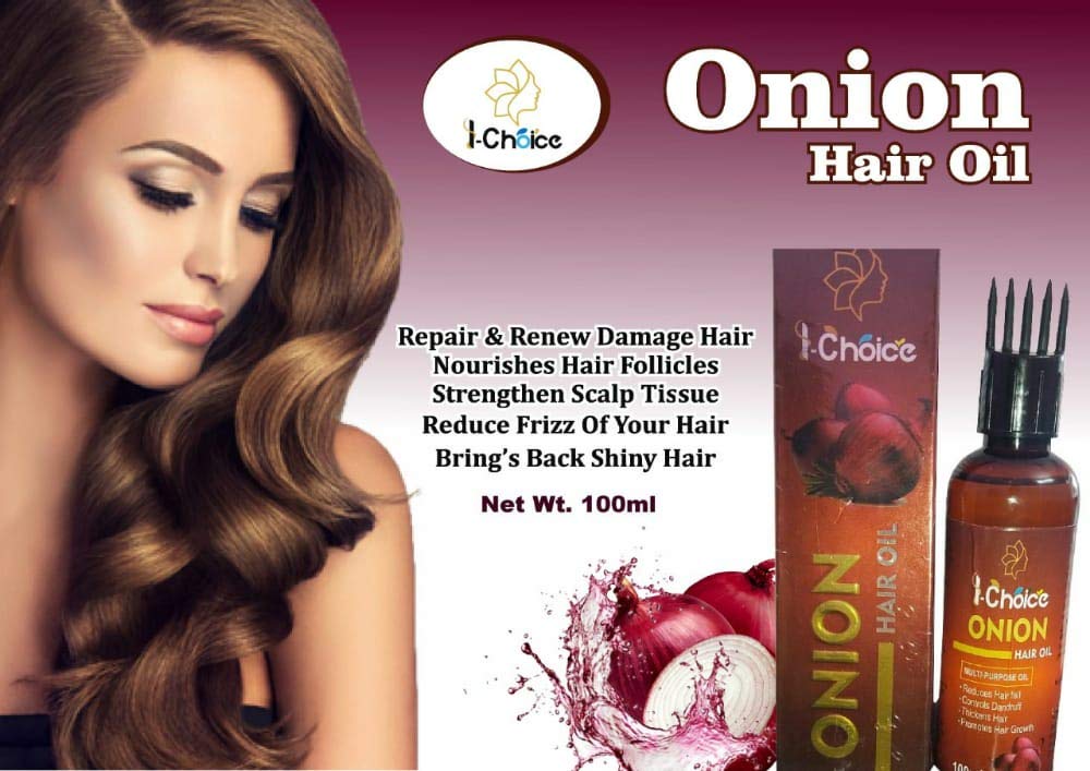 Premium Onion Black Seed Hair Oil - Ayurvedic Herbal Treatment for Hair Growth & Thickening | Nourishing & Strengthening Formula | Anti-Hairfall & Anti-Dandruff Solution for Men & Women (100ml) | Perfect for Daily Scalp Massage & Damaged Hair Care
