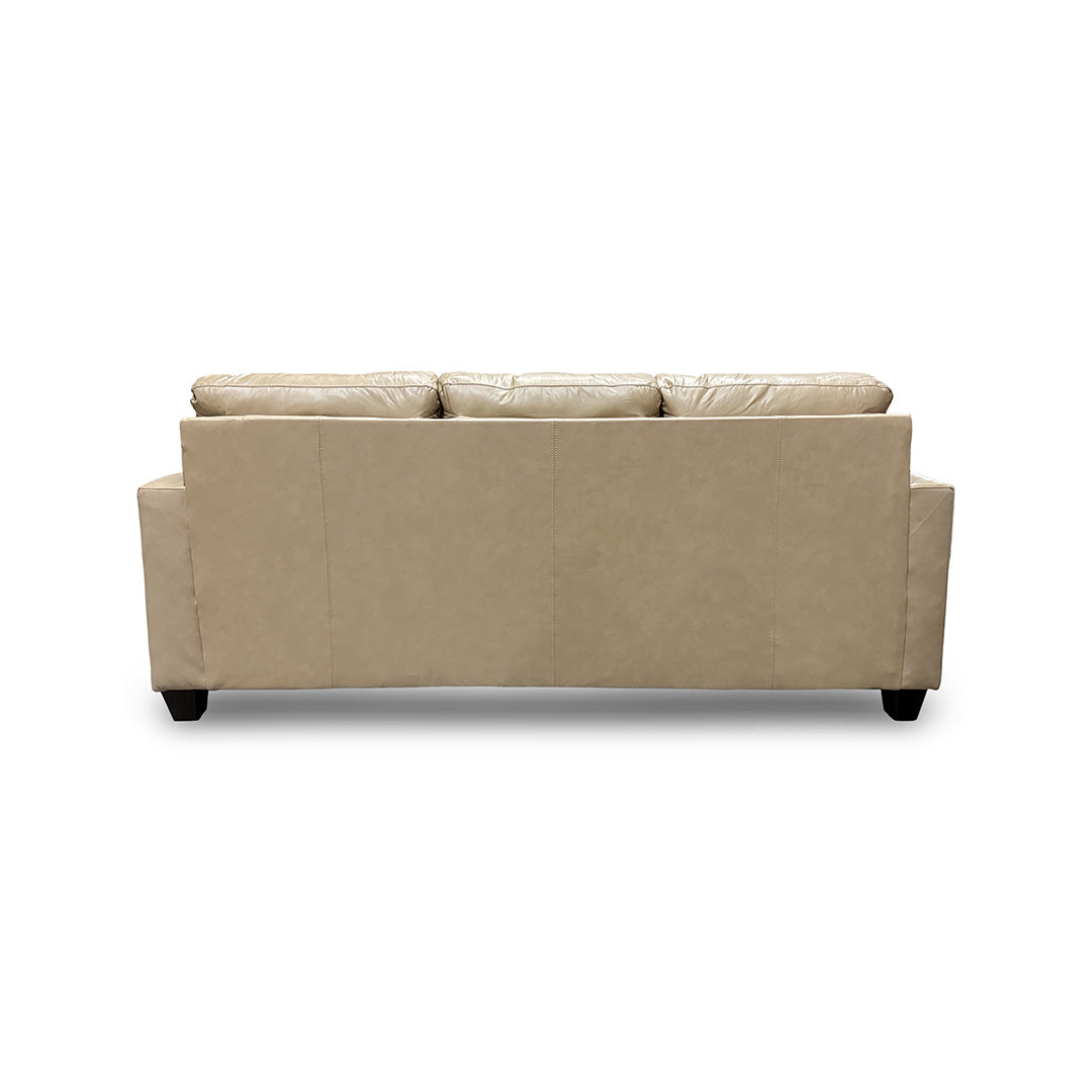 Premium Denton Leather Sofa - Genuine Leather, Modern Design, Comfortable & Durable - Perfect for Living Room, Office, or Lounge Areas