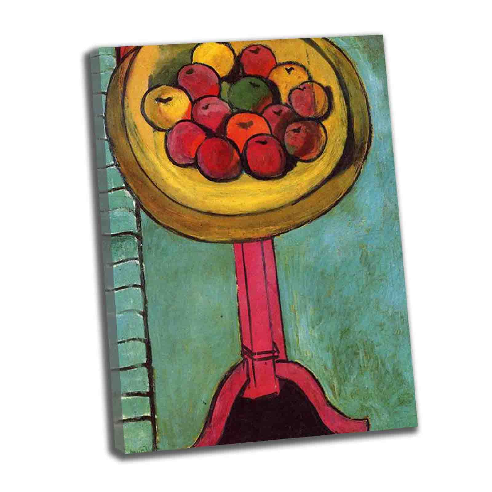 Henri Matisse 'Apples' Framed Canvas Wall Art - Fauvism Oil Painting Reproduction (30x41 inch/75x105cm) - Ready to Hang Home Decor for Living Room & Bedroom - Perfect for Modern Art Lovers & Interior Design