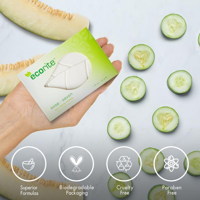 Ecorite Leaf Soap - Pack of 288 Individually Wrapped Hand Wash Bars | Eco-Friendly Travel Soap for Camping, Hotels, Offices & Public Restrooms