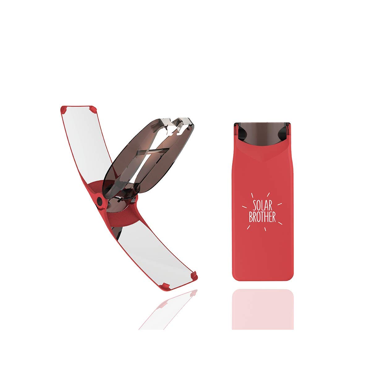 SUNCASE Gear® Solar Lighter - Waterproof, Windproof, Rechargeable Outdoor Survival Fire Starter (Red) - Perfect for Camping, Hiking, Emergency Kits & BBQ Grilling
