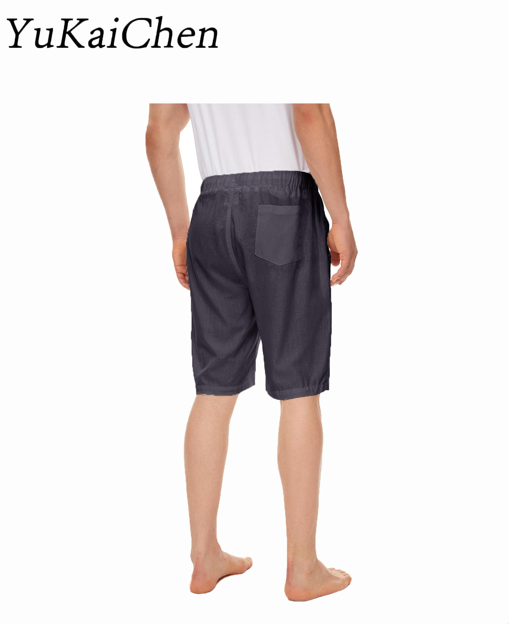 YuKaiChen Men's Casual Shorts with Drawstring - Lightweight Summer Shorts for Outdoor Activities, Beach, Gym & Lounge Wear
