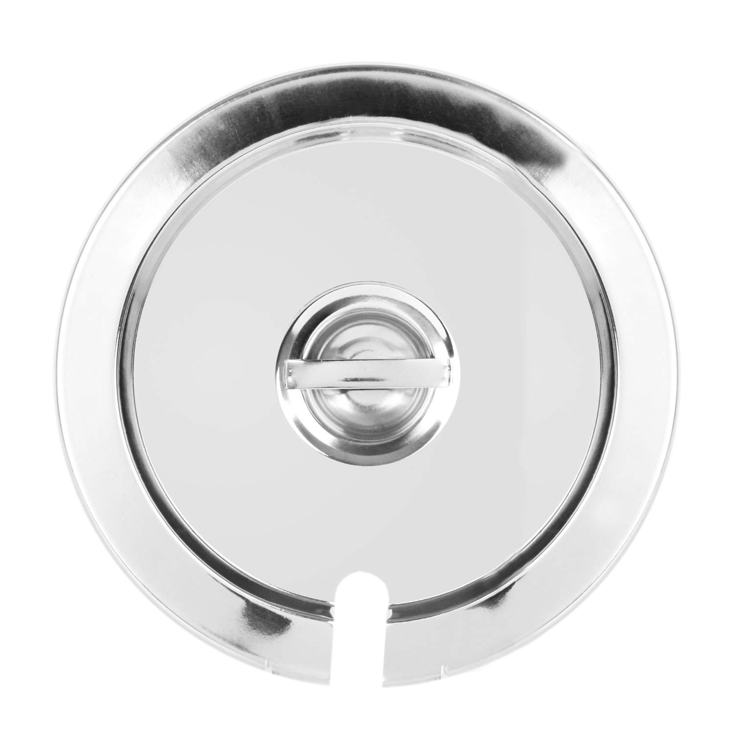 Thunder Group 7-Quart Inset Pan Cover - Stainless Steel Pot Lid for Cooking, Baking & Food Storage | Perfect for Stock Pots, Dutch Ovens & Kitchen Use