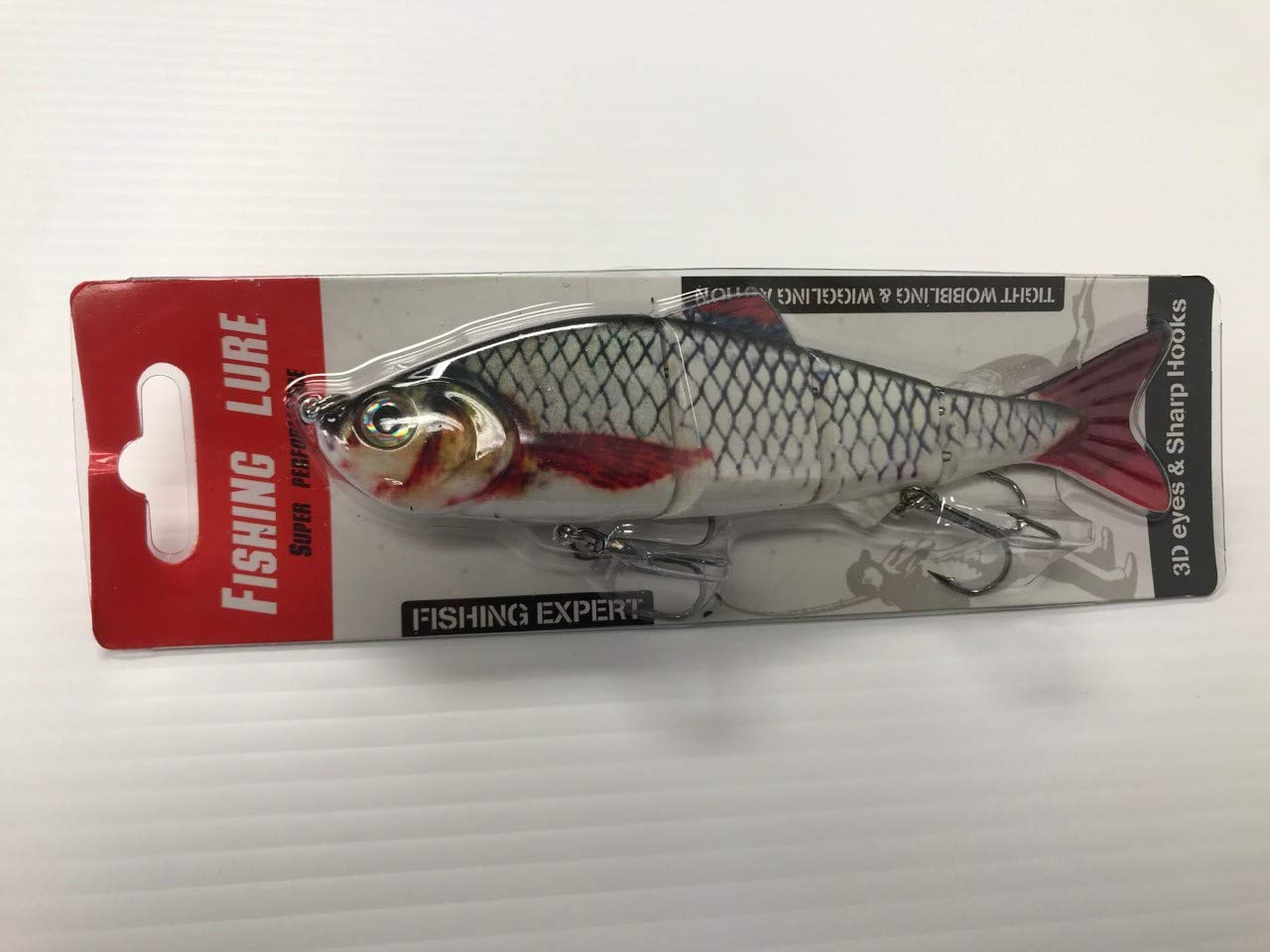 6 Inch Jointed Fishing Lure - 4 Segment Hard Plastic Swimbait for Trout & Predator Fish (35.8g/15cm) - Perfect for Freshwater & Saltwater Fishing