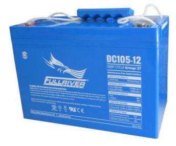 Fullriver 12V 105Ah Deep Cycle AGM Battery - Marine, RV, Solar Power & Off-Grid Energy Storage - Maintenance-Free & Long-Lasting Performance