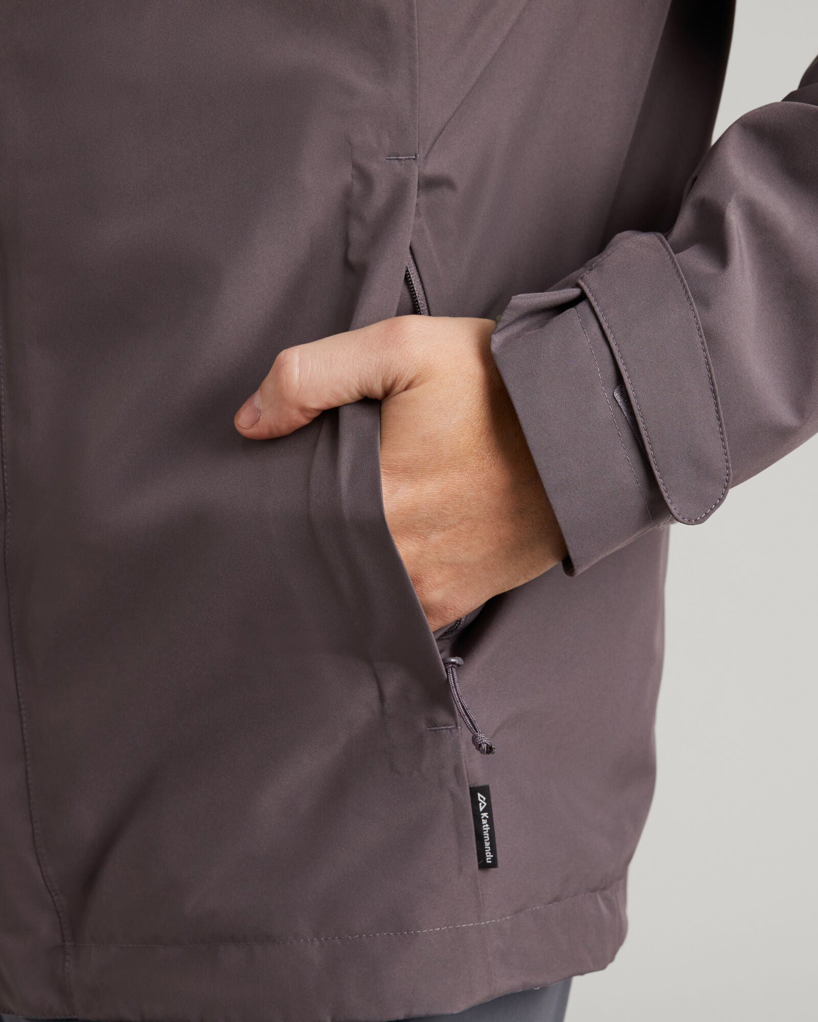 Men's Bealey GORE-TEX® Waterproof Rain Jacket - Light Quartz Color for Hiking, Camping & Outdoor Adventures