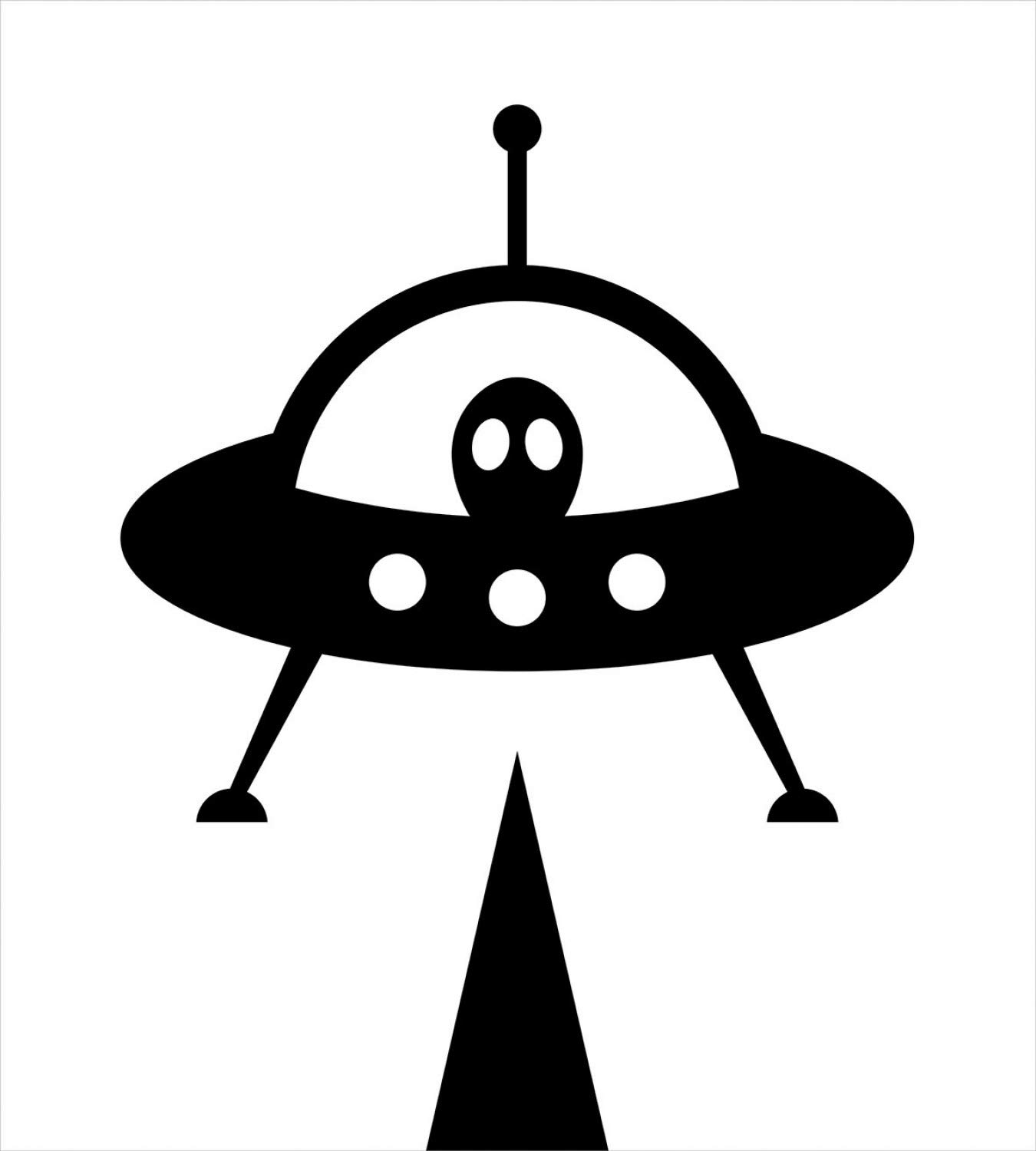 Ambesonne Alien Duvet Cover Set - Monochrome UFO Spaceship Galaxy Print 3-Piece King Size Bedding with Pillow Shams | Sci-Fi Themed Bedroom Decor for Teens & Adults | Charcoal Grey & White