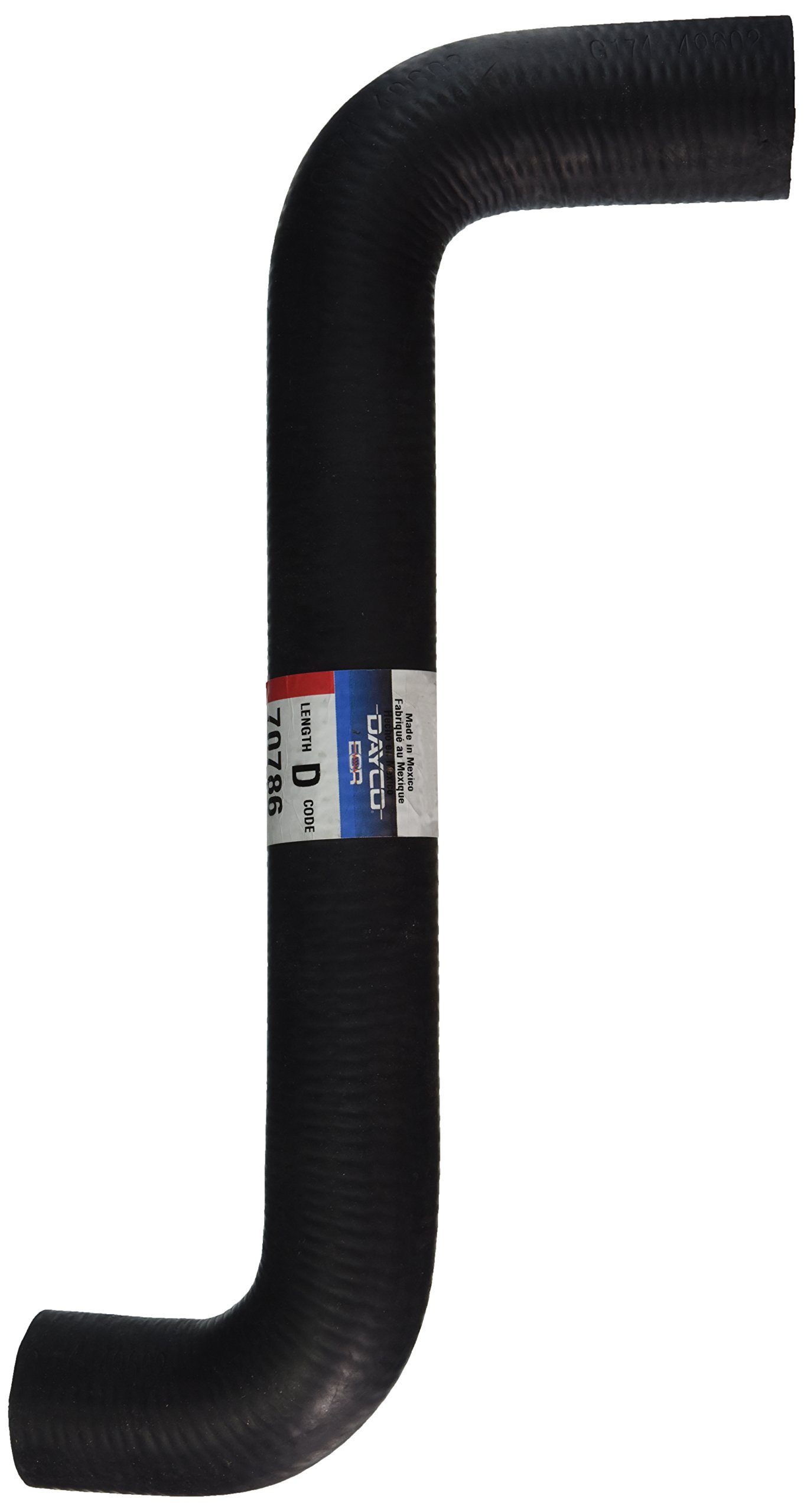 Dayco 70786 High-Performance Curved Radiator Hose for Cars & Trucks - Perfect for Cooling System Repairs & Upgrades