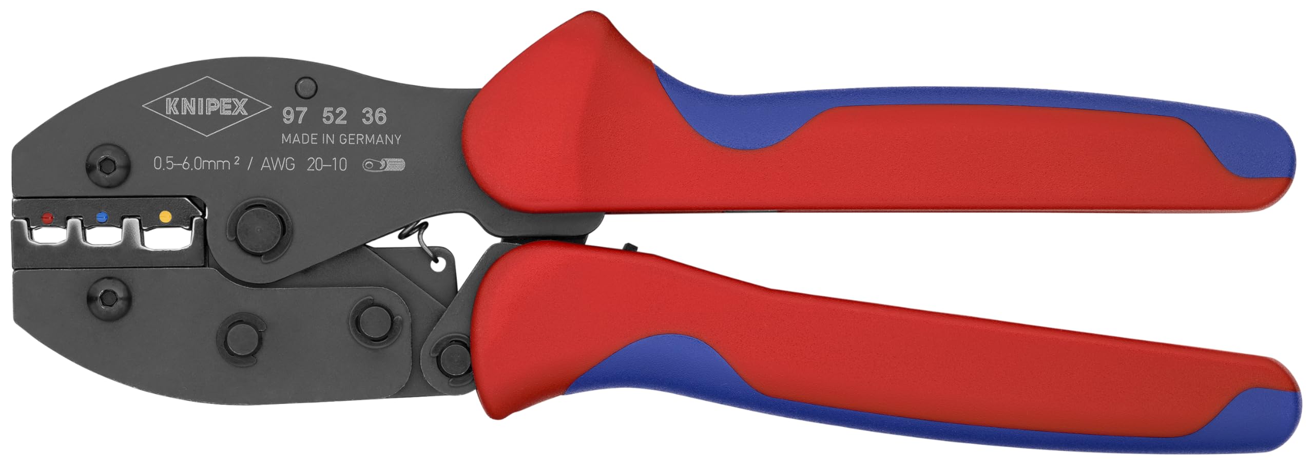 KNIPEX Crimp Pliers for Insulated Terminals - Professional Electrical Connector Tool for Plug & Butt Splices | Perfect for Automotive Wiring & DIY Electrical Projects