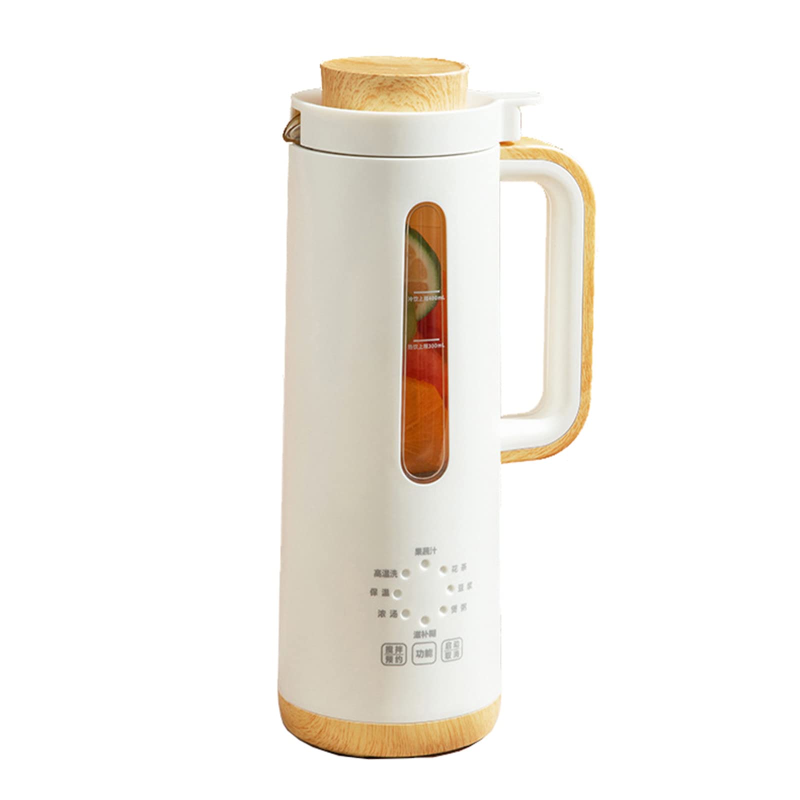 QBREZA Mini Soybean Milk Maker - Automatic Small Home Soymilk Machine for 1-2 People, No Filter Needed, Multi-Functional Blender for Smoothies, Nut Milk & Baby Food - Perfect for Breakfast & Healthy Snacks