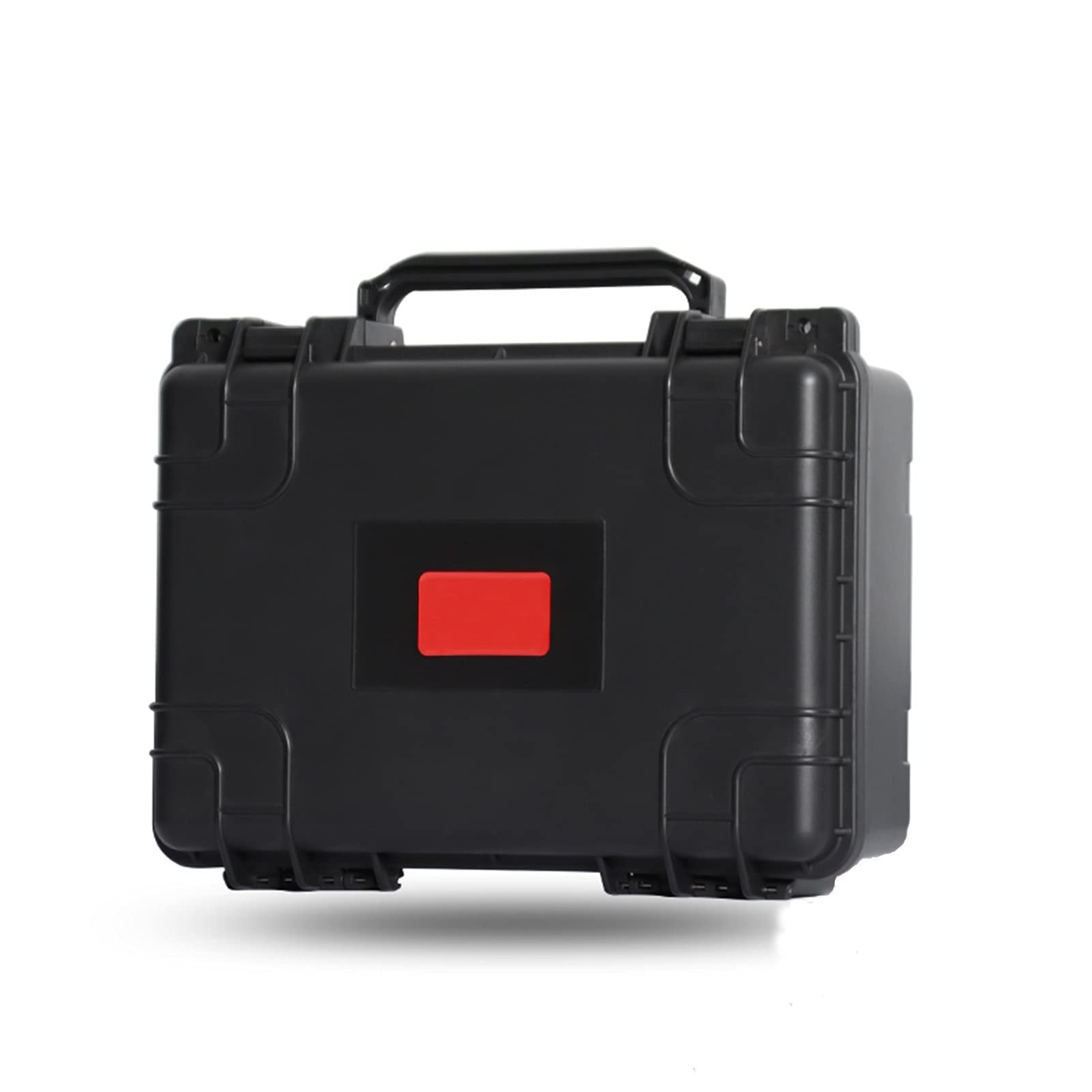 ZhoneQingXin RED Portable Resin Tool Box - Universal Hard Carrying Case for Electronics, Tools, Cameras & Testing Equipment - Durable Protection Case for DIY, Construction & Outdoor Work (Black, Size 2)