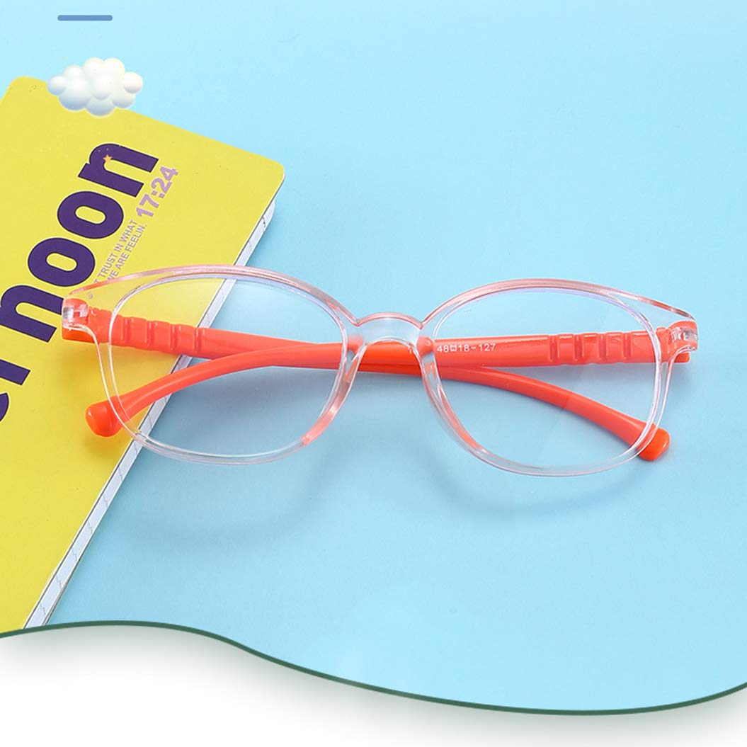 Blue Light Blocking Glasses for Kids - Comfortable Anti Eyestrain Computer Glasses with Fashionable Frame & Lightweight Design | Perfect for Online Classes, Gaming & Screen Time Protection
