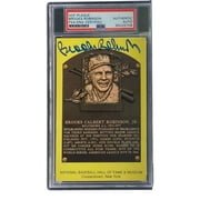 Brooks Robinson Autographed 4x6 Baltimore Orioles Hall of Fame Plaque Card with PSA/DNA Certification #85025708 - Perfect for Baseball Memorabilia Collectors and Sports Fans Display