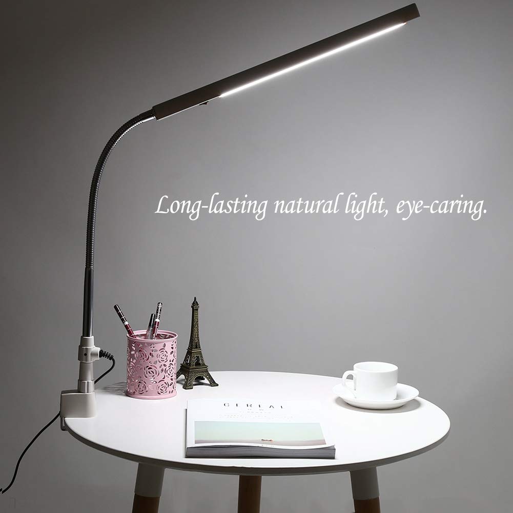 Sonew 18W LED Desk Lamp - Ultra-Slim Eye-Caring Light with 360° Rotatable Metal Arm, 3 Lighting Modes for Reading, Tattoo, Nail Art & Makeup | Perfect for Home Office, Bedroom & Beauty Studio