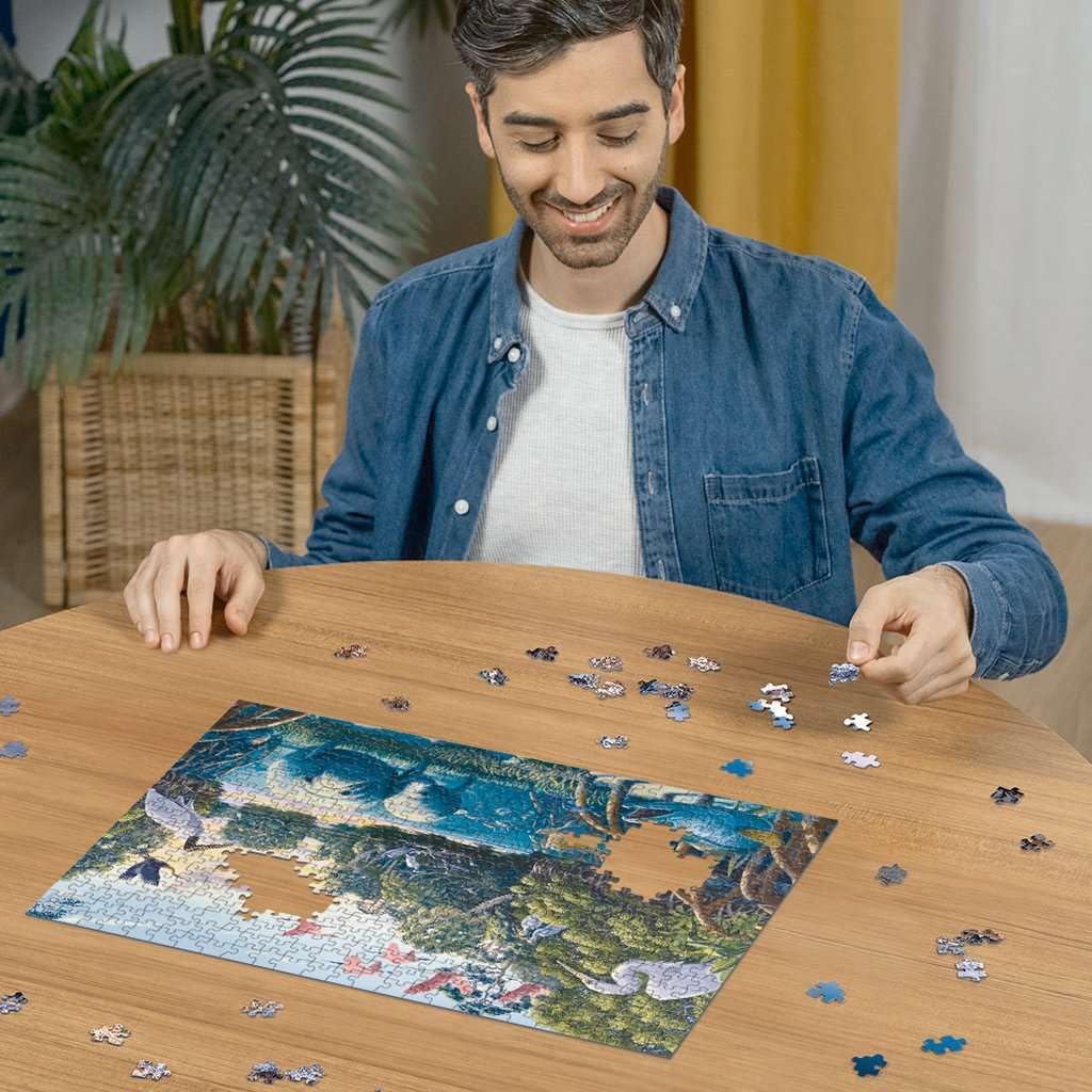 Ravensburger 12000044 - Manatee Moments - 500 Piece Jigsaw Puzzle for Adults & Kids Ages 12+ | Animal Puzzle for Family Game Night & Relaxation