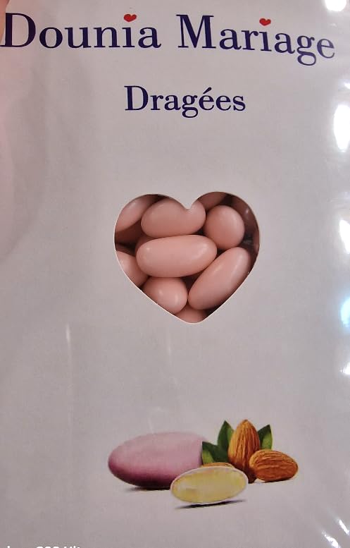Premium Rose Almond Dragée 1KG - Delicious French Almond Confectionery for Weddings, Parties & Gifts