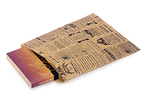 Eco-Friendly 8.5 x 11 Inch Recycled Newsprint Paper Bags - 100% Recycled Material, 500 Pack Bulk - Perfect for Retail Packaging, Gift Bags & Eco-Conscious Businesses