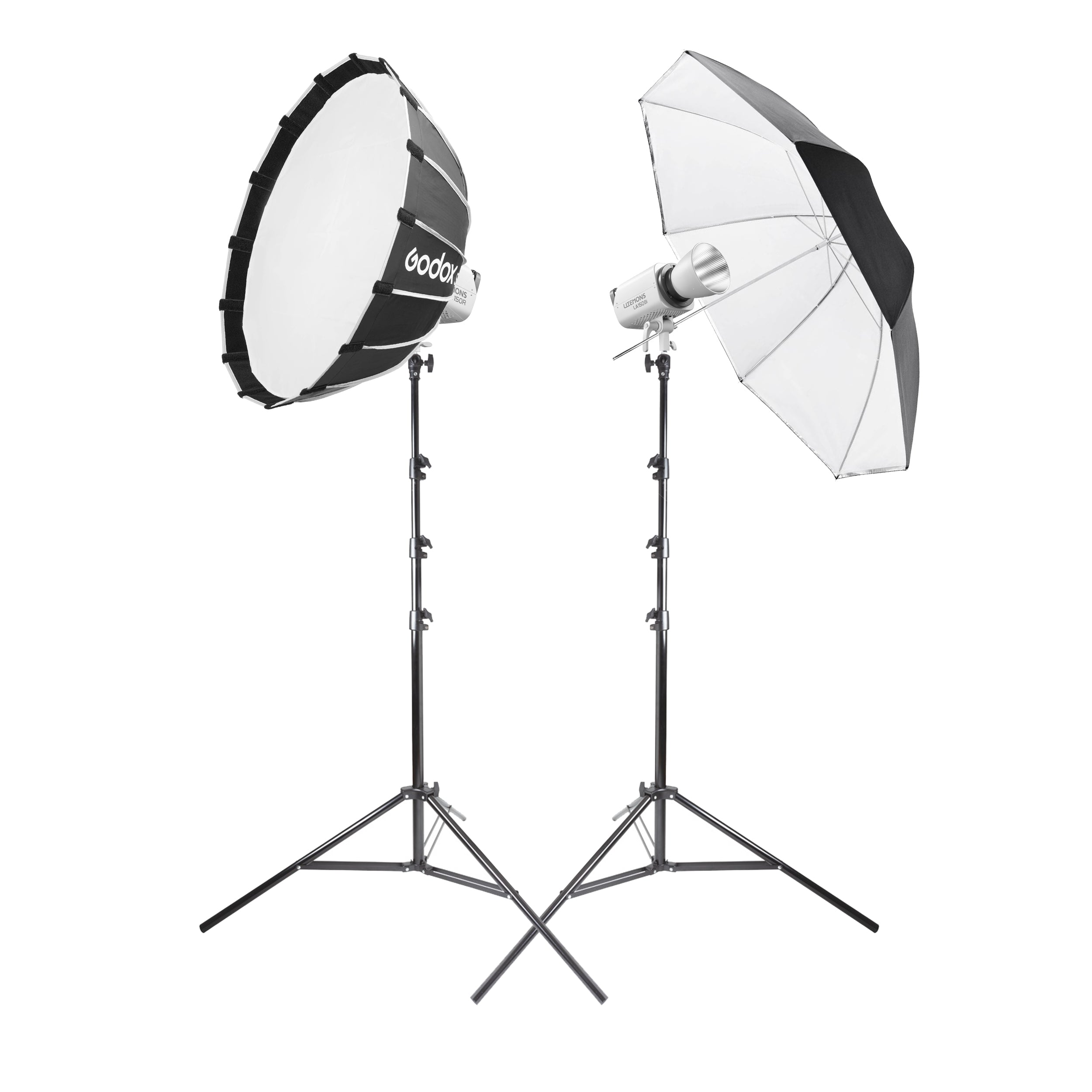 Godox Litemons LA150R RGB LED Lighting Twin Kit - Professional Bi-Color Video Light for Photography, YouTube & Live Streaming - Perfect for Studio, Vlogging and Content Creation