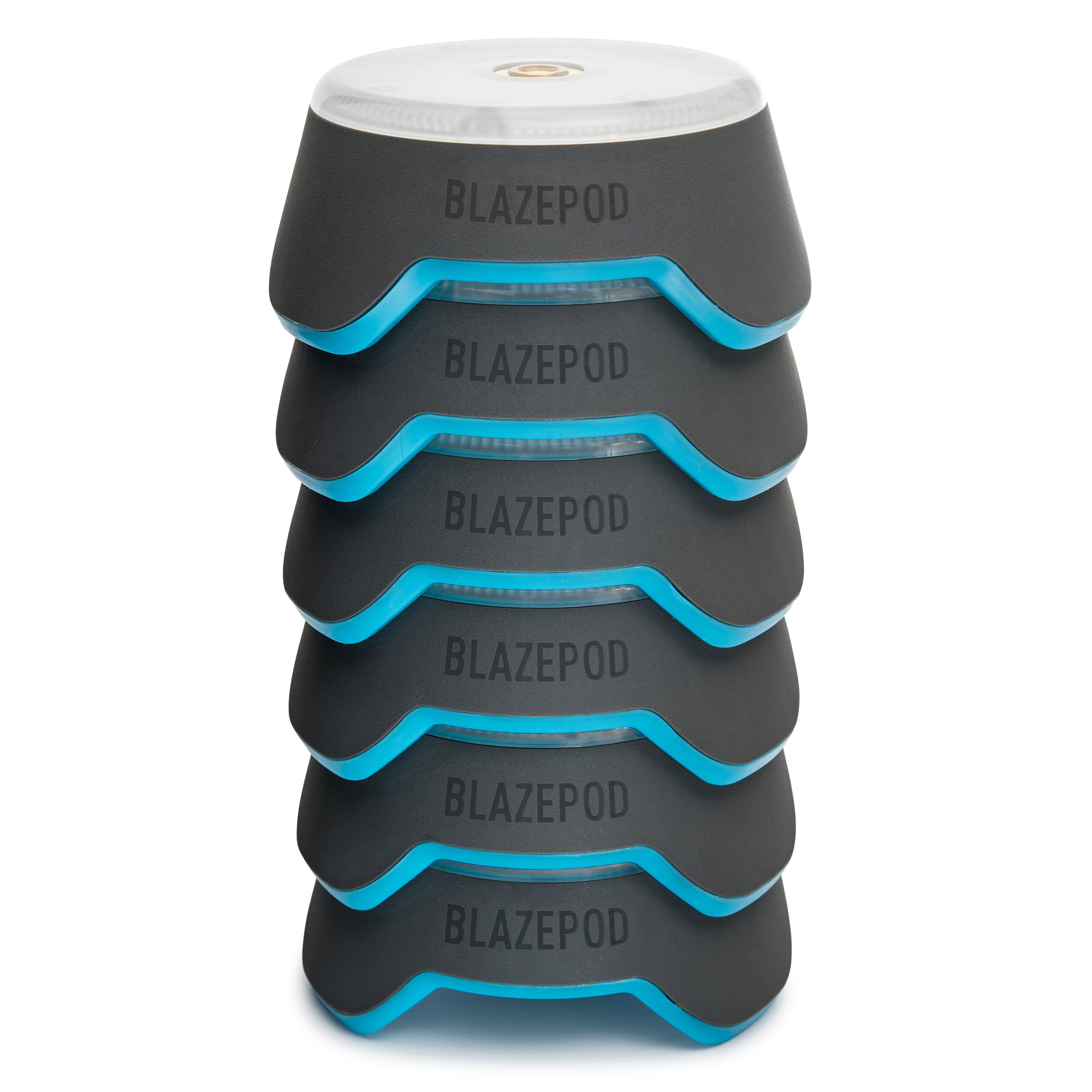 BlazePod Reaction Training Light Set (6-Pack) with Height Extension, Functional & Shock-Absorbing Base Accessories - Perfect for Speed Drills, Agility Training, and Athletic Performance Enhancement