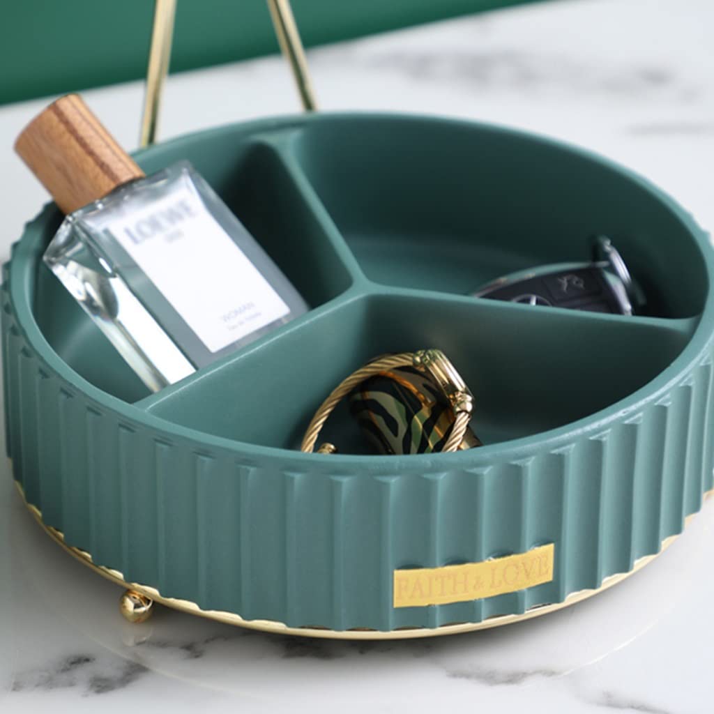 Blue Resin Key & Jewelry Organizer Bowl - Creative Desk Storage Box for Keys, Jewelry, Candy & Small Items - Perfect for Home, Office & Vanity Decor