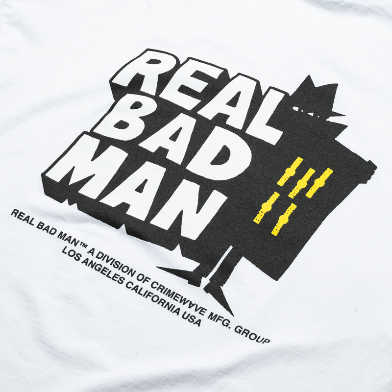 Real Bad Man Classic T-Shirt - Premium Cotton White Tee for Men | Streetwear, Casual Wear & Everyday Outfits