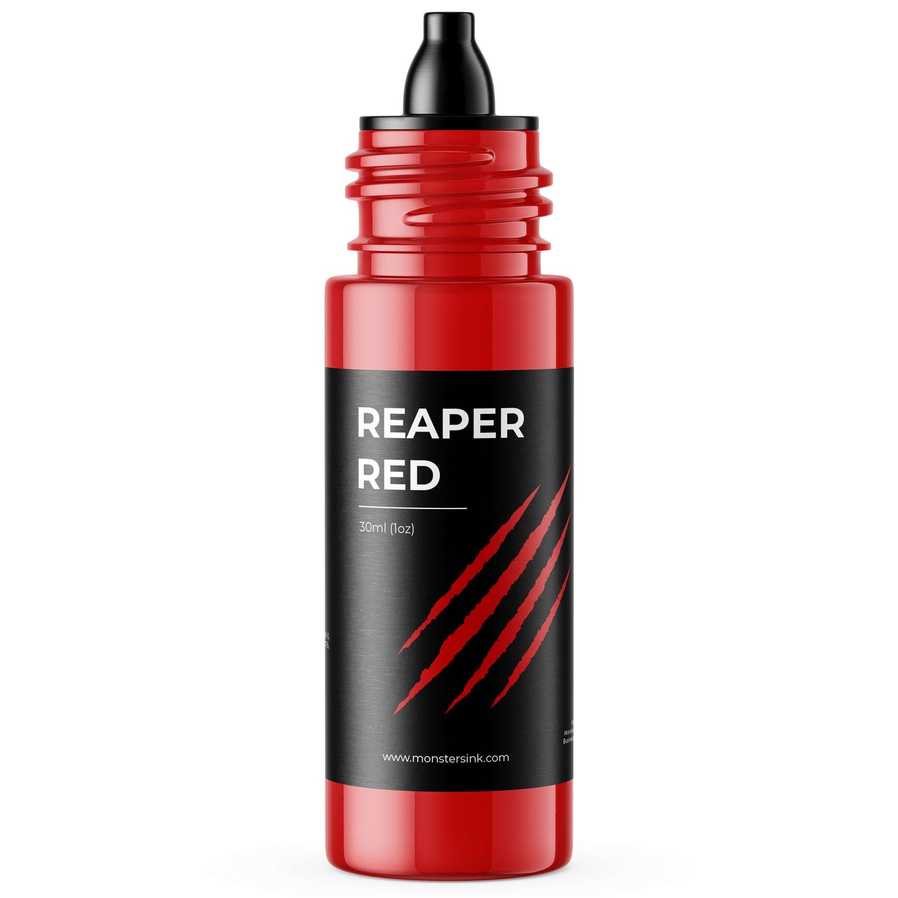 Monsters Ink Reaper Red Tattoo Ink - 1oz Professional Lipstick Red Tattoo Pigment for Tattoo Artists & Body Art | Perfect for Sleeves, Cover-ups & Vibrant Tattoo Designs
