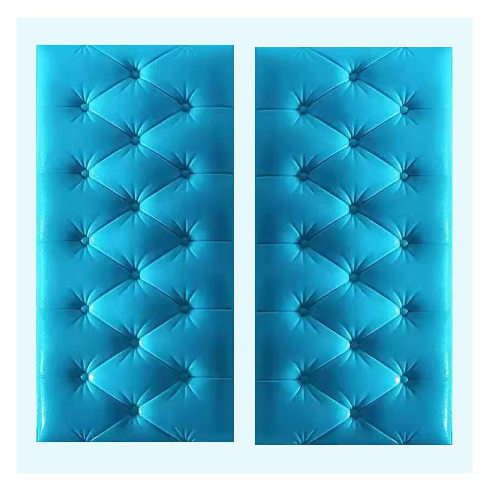 Soft Wall Padding for Kids Bedroom - Anti-Collision Safety Wall Panels (Blue, 30x60cm 10PCS) - Nursery, Kindergarten & Playroom Wall Protection - Baby Proofing & Toddler Safety Home Decor