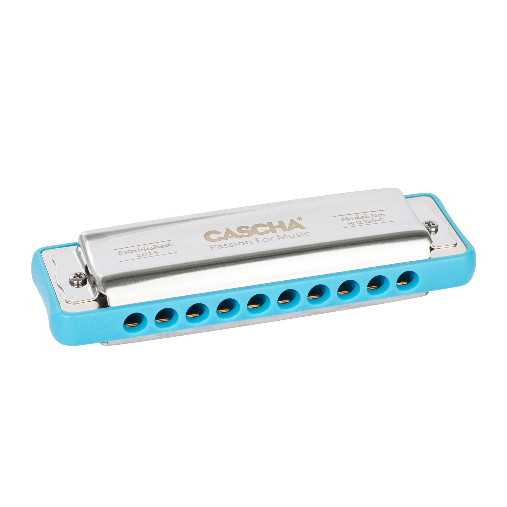 Cascha Ocean Rock Blues Harmonica in C Diatonic - Professional 10 Hole Mouth Organ for Beginners & Musicians - Perfect for Blues, Folk & Rock Music Performances