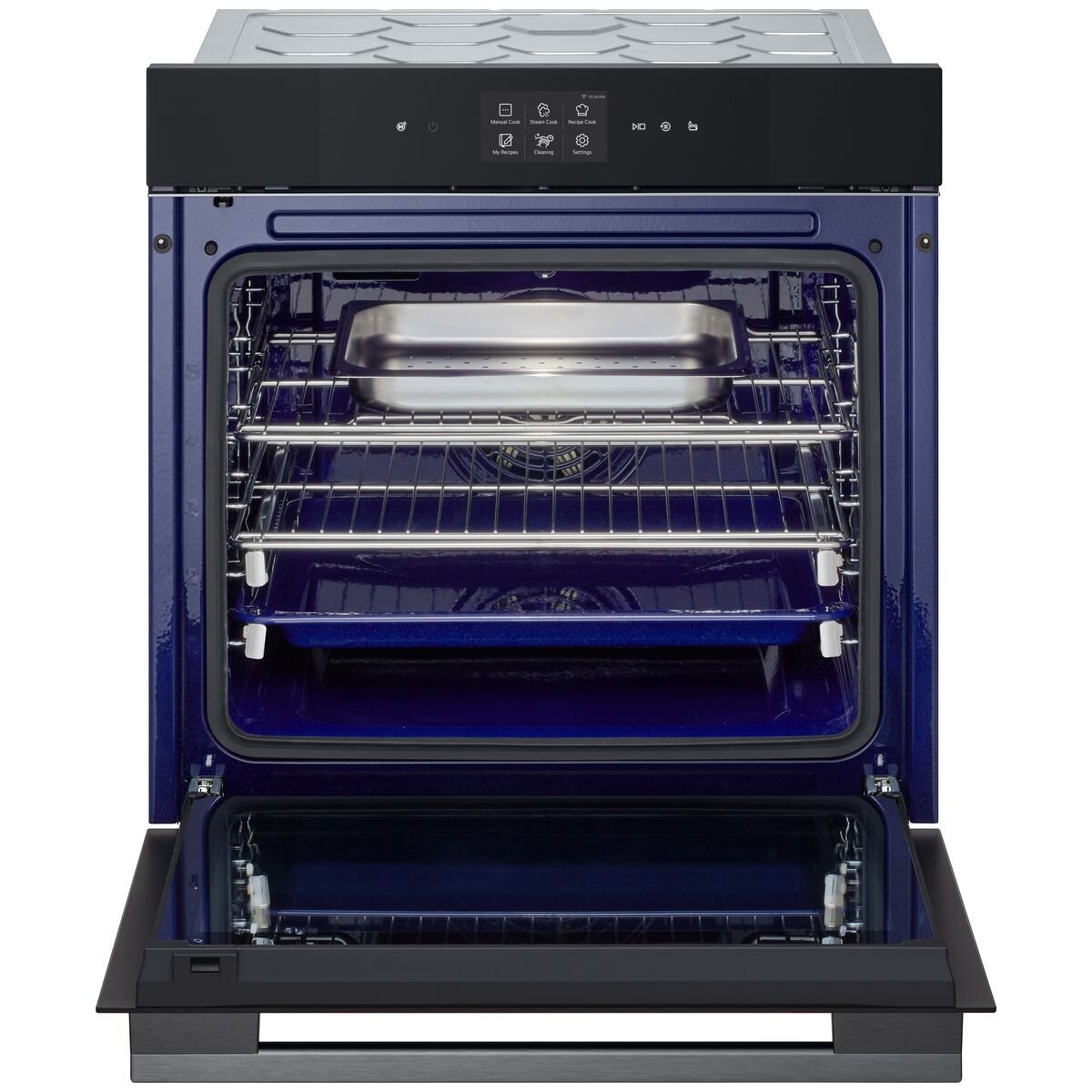 LG 60cm InstaView Series 9 Full Steam Oven with Black Glass - BO609B2BG4 | Smart Countertop Microwave Oven for Modern Kitchens, Baking & Healthy Cooking
