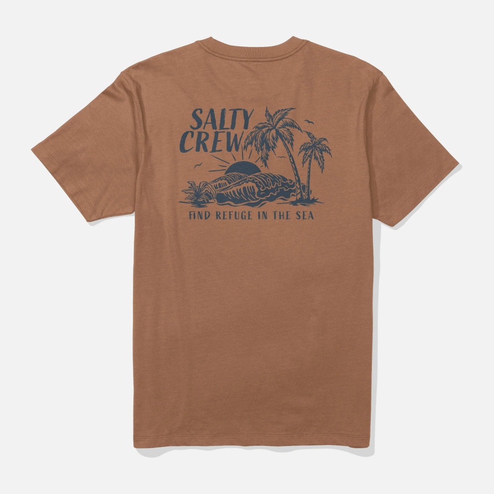 Salty Crew Men's Outdoor Performance T-Shirt - Moisture Wicking, Quick Dry, UPF Sun Protection for Fishing, Hiking & Beach Activities