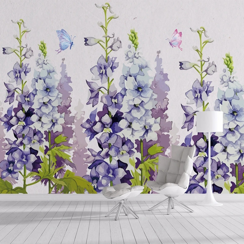 Lavender Themed Wallpaper - Elegant Floral Peel and Stick Removable Wallpaper for Bedroom, Living Room, Nursery | Perfect for Home Decor, DIY Projects & Room Makeovers